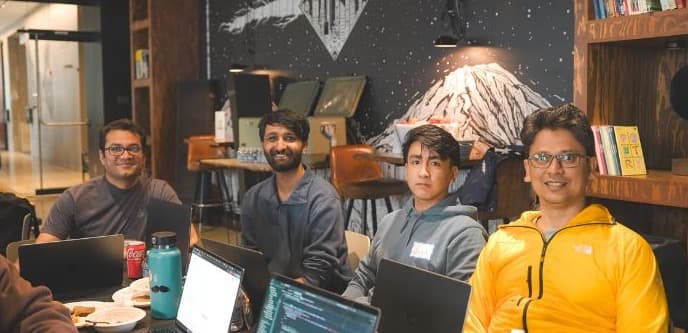 Our team at the Llama 4 Hackathon